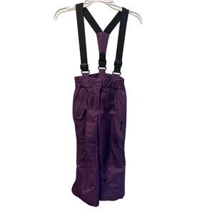 ⭐️ Girls Mountain Warehouse Purple Snow Pants W/ Suspenders Size 3/4 Winter